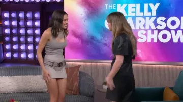 Michael Kors Collection Gloria Leather Belt worn by Daniela Melchior as seen in The Kelly Clarkson Show on March 26, 2024