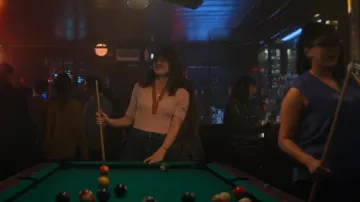 Victoria Beckham Orange Wool Polo worn by Sadie McCarthy (Melissa Benoist) as seen in The Girls on the Bus (S01E04)