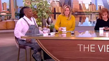Magnolia Pearl Washed Over­alls worn by Whoopi Goldberg as seen in The View on March 28, 2024