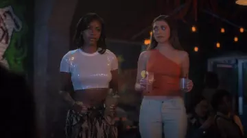 Dion lee Slouch-pock­et Trousers worn by Annika Longstreet (Justine Skye) as seen in grown-ish (S06E10)