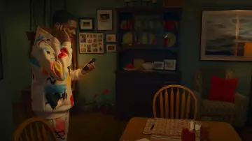 PacSun Scrap Art Hoodie worn by Jamal Turner (Brett Gray) as seen in On My Block (S04E01)
