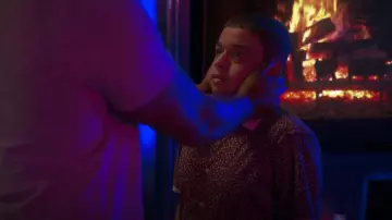 Michael Kors Men's Slim-Fit Stretch Geo-Print Shirt & Reviews - Casual Button-Down Shirts worn by Ruby Martinez (Jason Genao) as seen in On My Block (S04E02)