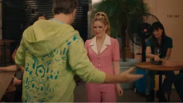 Alice Mccall Ro­man­ti­ca Heart-But­ton Jump­suit worn by Ashley (Harriet Dyer) as seen in Colin from Accounts (S01E07)
