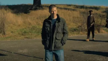 G Star Ospak Field Jacket worn by Riley Flynn (Zach Gilford) as seen in Midnight Mass (S01E02)