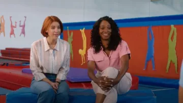 Acne Studios Striped Shirt worn by Anne Carlson (Danielle Kind) as seen in Workin' Moms (S06E07)