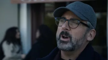 Zegna XXX Blue Cashmere Cap worn by Mitch Kessler (Steve Carell) as seen in The Morning Show (S02E03)