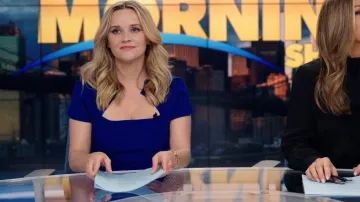 Roland Mouret Myrtha Dress worn by Bradley Jackson (Reese Witherspoon) as seen in The Morning Show (S02E03)