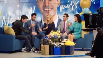 Black Halo Aerin Dress worn by Alison Namazi (Janina Gavankar) as seen in The Morning Show (S02E03)