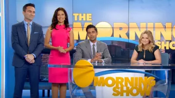 Black Halo Pabla Dress worn by Alison Namazi (Janina Gavankar) as seen in The Morning Show (S02E03)