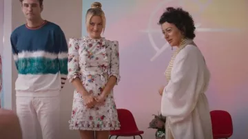 The Vampire's Wife The Cate Floral Mini-Dress worn by Portia Davenport (Meredith Hagner) as seen in Search Party (S05E04)
