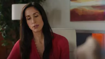 Joie Tariana Blouse worn by Kate Foster (Catherine Reitman) as seen in Workin' Moms (S06E08)