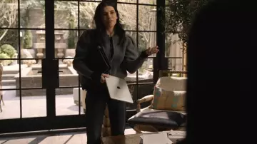 Isabel Marant Randy Cardi­gan worn by Laura Peterson (Julianna Margulies) as seen in The Morning Show (S02E06)