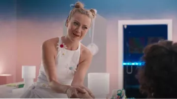 Rosie Assoulin Whoopsy Daisy Gown worn by Portia Davenport (Meredith Hagner) as seen in Search Party (S05E05)