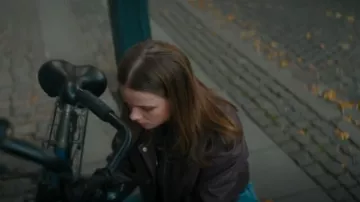 Glamorous Bomber Jack­et worn by Stella Sandell (Alexandra Karlsson Tyrefors) as seen in A Nearly Normal Family (S01E04)