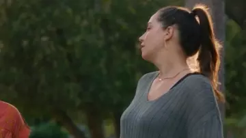 Gorjana Venice Necklace worn by Gena Morris (Jennifer Pudavick) as seen in Workin' Moms (S06E10)