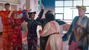 Acne Studios Star-Print T-Shirt worn by Elliott Goss (John Early) as seen in Search Party (S05E06)