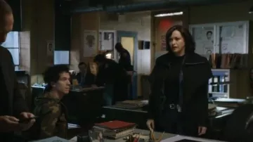 Mackage Nori-K Coat worn by Maria Baez (Marisa Ramirez) as seen in Blue Bloods (S14E04)