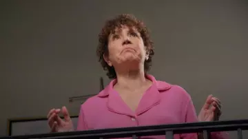 Sleeper Feather Trim Pajama Set worn by Susie Greene (Susie Essman) as seen in Curb Your Enthusiasm (S12E09)