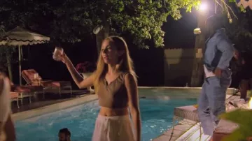 Billabong Notch Ribbed Tank Top worn by Grace Cottrell as seen in Vanderpump Villa (S01E01)