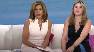 Black Halo Antoinette Sleeveless Jumpsuit worn by Hoda Kotb as seen in Today on April 1, 2024