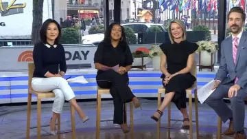 Suéteres J. Crew Tippi usados por Vicky Nguyen como se ve en Today el 1 de abril de 2024