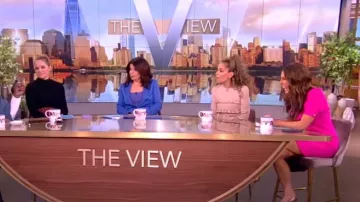 Generation Love Neira Crepe Blazer Minidress worn by Alyssa Farah as seen in The View on April 1, 2024