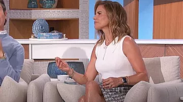 Ted Baker Tweed Skirt A Line Dress worn by Natalie Morales as seen in The Talk on March 28, 2024