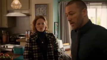 Rachel Comey Albie Coat worn by Angie Polaski (Erika Christensen) as seen in Will Trent (S02E05)
