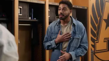 Agolde Camryn Shirt worn by Jordan Baker (Michael Evans Behling) as seen in All American (S06E01)