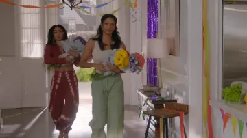 One Teaspoon Hand Dyed Harem Pants worn by Patience (Chelsea Tavares) as seen in All American (S06E01)