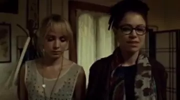The top transparent white and studded Shay (Ksenia Solo) in Orphan Black