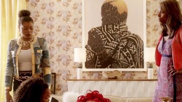 Le tableau "Hold It In Your Mouth A Little Longer" de Toyin Odutola dans Empire