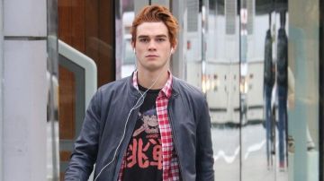 The Gorillaz t-shirt worn by K.J. Apa on an Instagram post on his @kjapa account