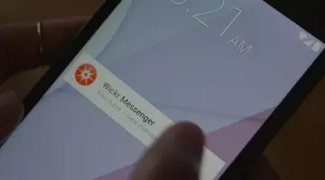 La messagerie éphémère / secrète Wickr dans Mr. Robot S02E07