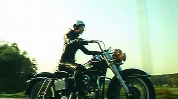 La motocicleta Harley-Davidson Electra Glide de 1967 de Marianne Faithfull en The Motorcycle
