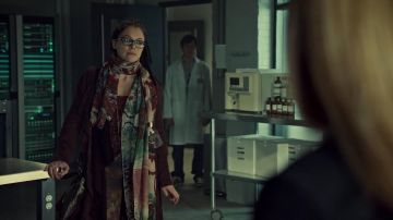 The jacket in the brown suede Free People of Cosima Niehaus (Tatiana Maslany) in Orphan Black S03E06