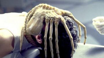 The replica of the Alien Facehugger in Alien : The Eighth Passenger