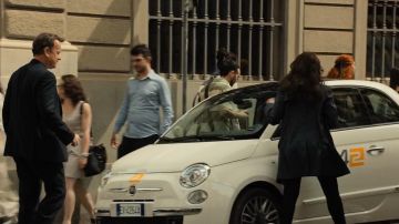 El Fiat 500 blanco de Tom Hanks y Felicity Jones en Inferno