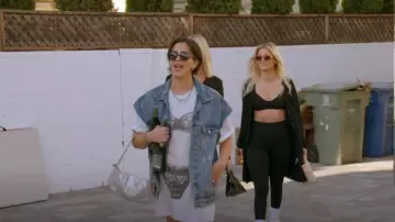 Vaquera Lingerie Printed Oversized T Shirt worn by Kate Maloney as seen in Vanderpump Rules (S11E10)