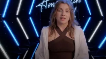 Babaton Halter Tank como se ve en American Idol (T22E06)