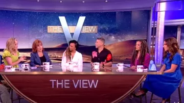 Theory Belted Midi Shirtdress worn by Alyssa Farah as seen in The View on April 2, 2024