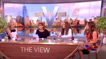 Dolce & Gabbana Abstract Floral Shift Dress worn by Alyssa Farah as seen in The View on April 3, 2024