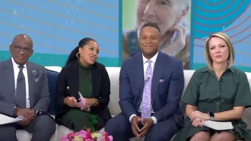 Solace London Lowri Sheath Dress worn by Sheinelle Jones as seen in Today on April 3, 2024