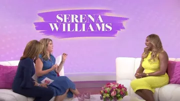 Isabel Marant Franzy Dress worn by Serena Williams as seen in Today with Hoda & Jenna on April 4, 2024