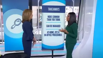 Safiyaa Alexa Stretch-crepe Flared Pants worn by Michelle Henry as seen in Today on April 4, 2024