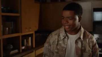 Veste Zara Contrast Jacquard portée par Harry Grant (Marcanthonee Reis) dans 9-1-1 (S07E04)