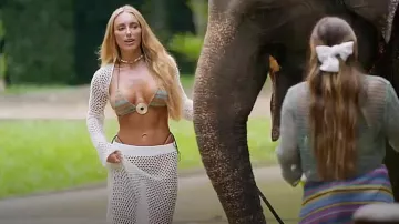 Baby Boo Fashion Riel­la Maxi Skirt White worn by Amber Turner as seen in The Only Way Is Essex (S33E02)