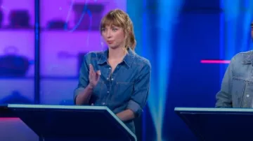 Veronica Beard Farina Chemisier porté par Lauren Lapkus comme on le voit dans Is It Cake ? (S03E01)