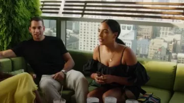 Ulla Johnson Carla Top En Noir porté par Danielle Olivera dans Summer House (S08E07)