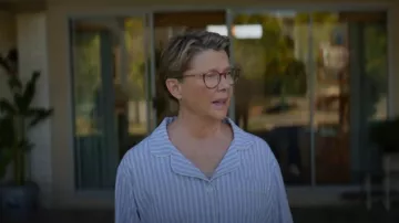 BedHead PJs Classic Stripe Pajama Set worn by Joy Delaney (Annette Bening) as seen in Apples Never Fall (S01E07)